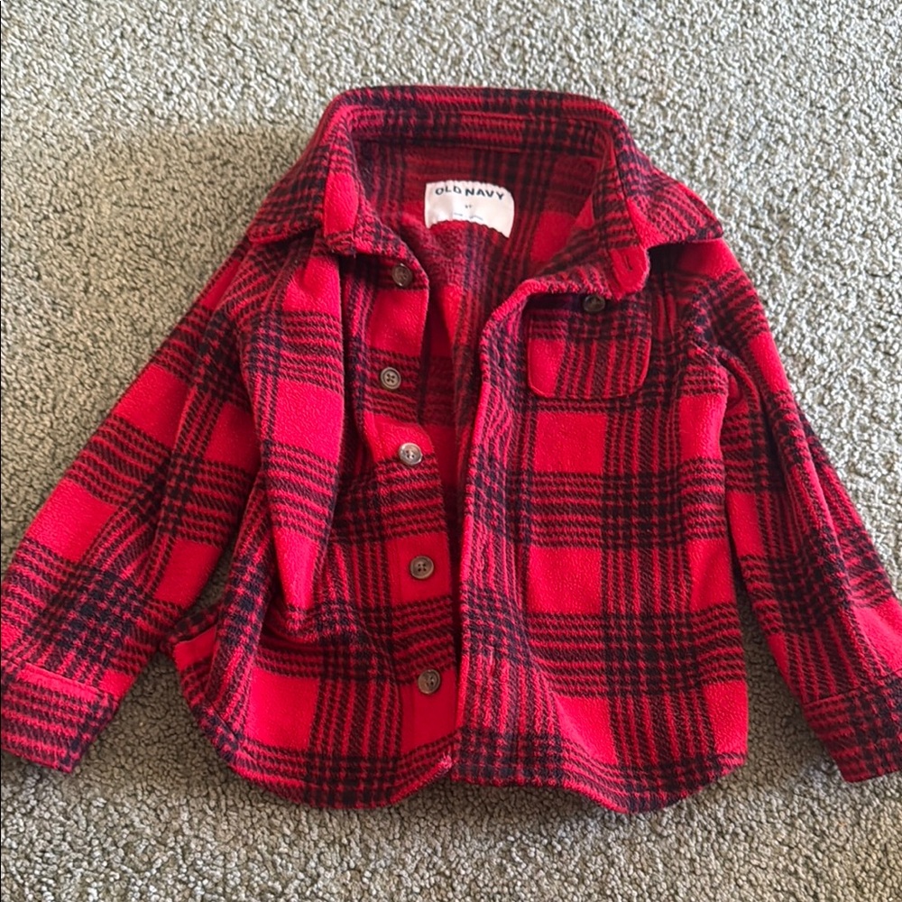 Old Navy Red Plaid Jacket